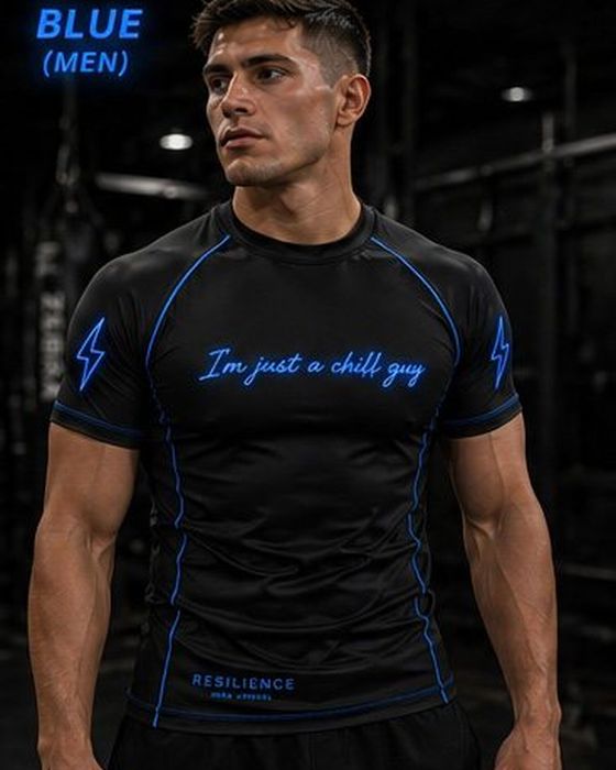 Neon Blue Rashguard